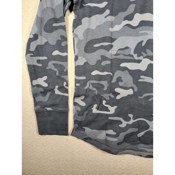 Vintage Mossimo Shirt Mens Large Pullover Camo Army Athletic Fit Thermal NWT A9 - Picture 12 of 12